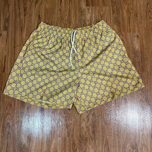 Bravest Studios "GG" Mesh Lined Athleisure Gold/Purple Men's Short XXL